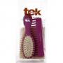 Tek Set Spazzola Ovale 15,5X4,7 Pettine Fuxia Dente Rado 14,5X4,5 Cm