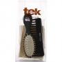 Tek Set Spazzola Ovale 15,5X4,7 Pettine Nero Dente Rado 14,5X4,5 Cm