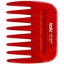 Pettine Afro Rosso 9x7,5 cm