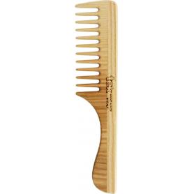 Tek Pettine Frassino A Denti Radi Con Manico 20x4,5 cm