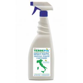 Verdepiù Detergente Sgrassante Nautico Spray Piatti Pentole Posate 750 gr
