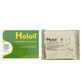 Holoil Garze Gel Medicate Monouso 10x10 cm
