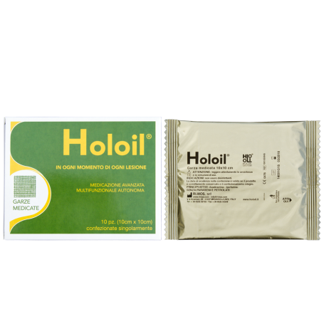 Holoil Garze Gel Medicate Monouso 10x10 cm