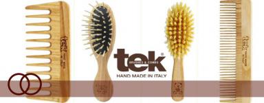 Tek Spazzole e Pettini per Capelli in legno naturale